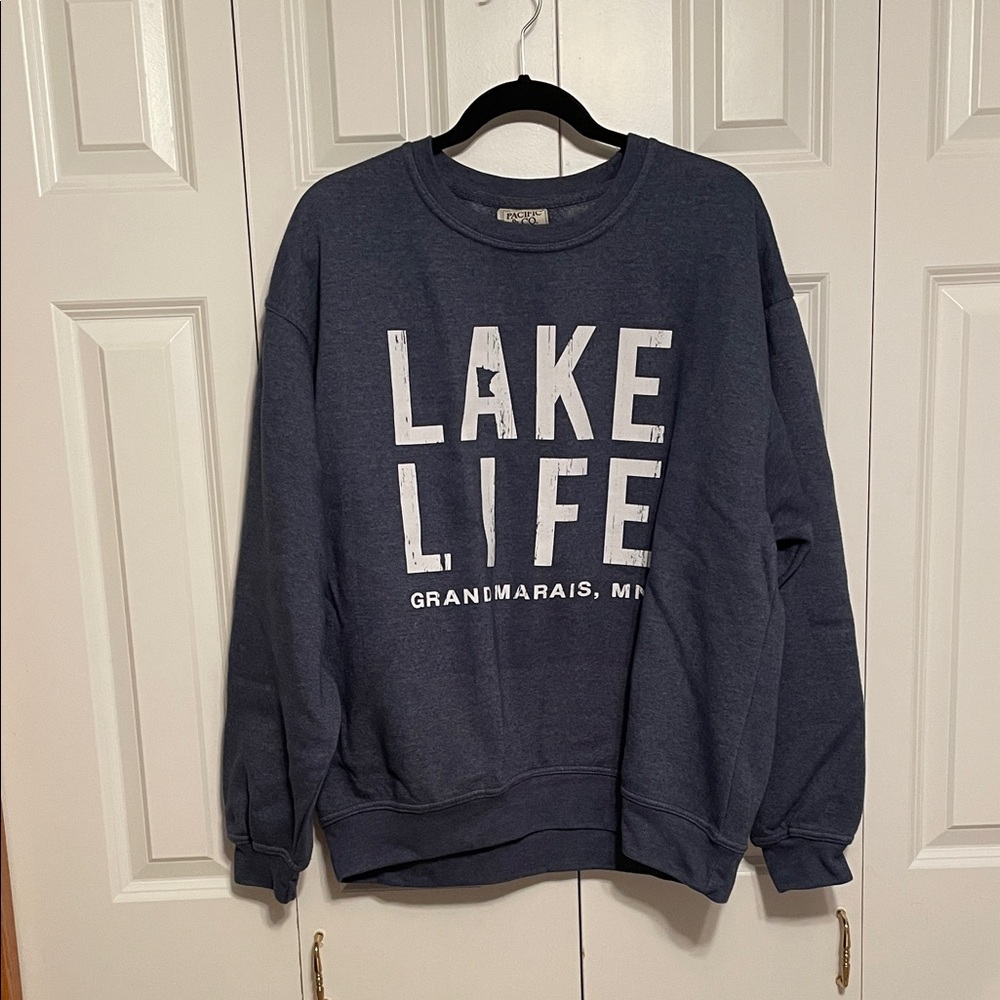 Lake Life Navy Sweatshirt